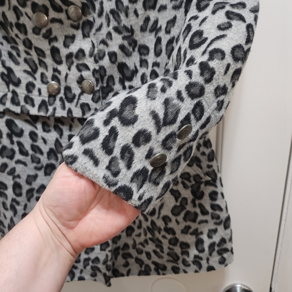 Girls Size 12 EUC Jessica Simpson leopard print coat - Picture 2 of 8